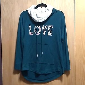 Women's Love green sweater